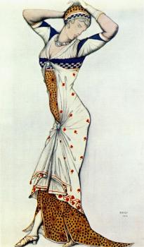 Leon Bakst : Design for a lady s dress